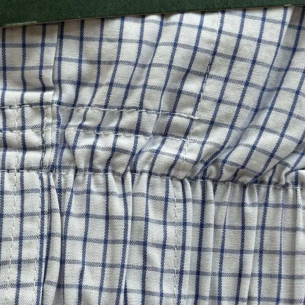 NWT Lot of 2 J Crew Woven Boxers Mens Sz M Underwear Plaid And Striped Cotton